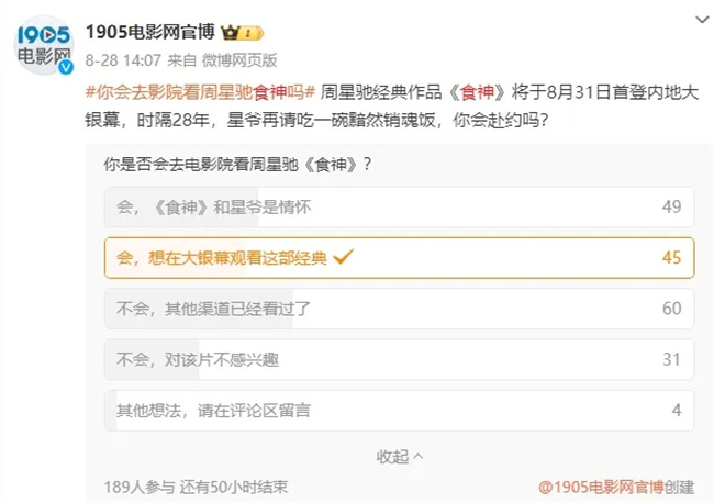 《食神》28年后回归大银幕，周星驰是否仍卖座？-4