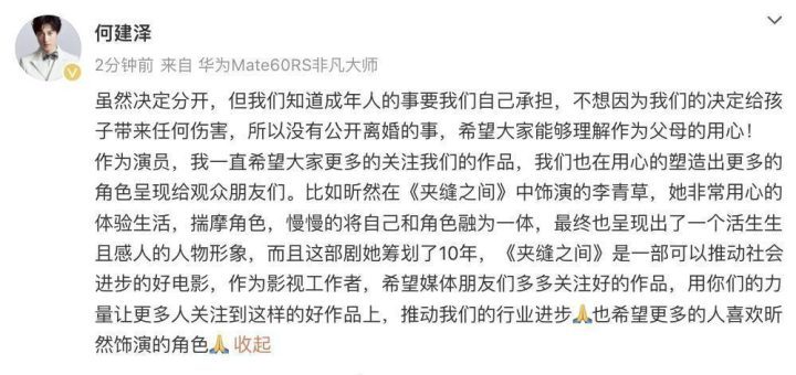 陶昕然前夫首次开腔：离婚保密，全为保护孩子-1